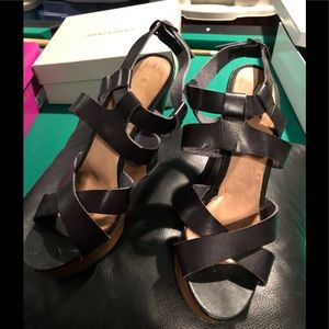 Aldo Black Wedge Heel, Size 10